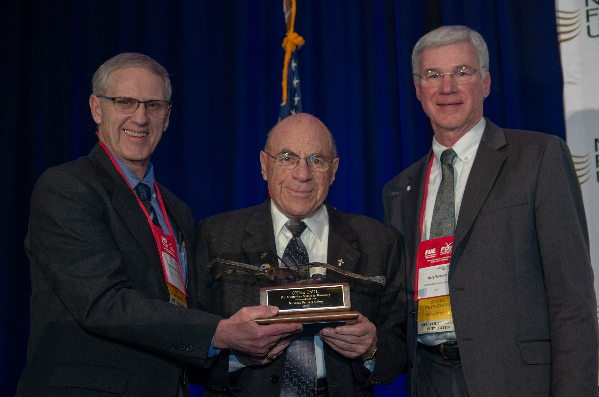 Gene Paul, Paul Symens Awarded Farmers Union’s Highest Honor